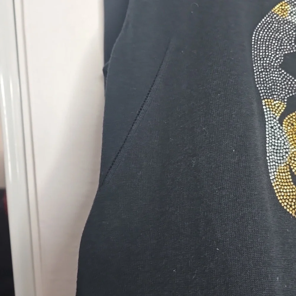 Zadig & Voltaire 100% Cotton Thin Oversized Sweater With Skull Studded Size S - Picture 7 of 11